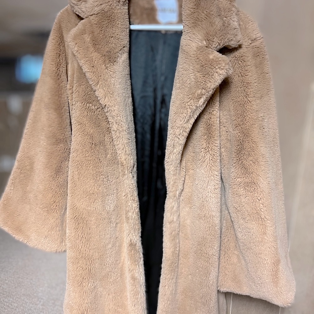 I AM GIA FAUX FUR COAT